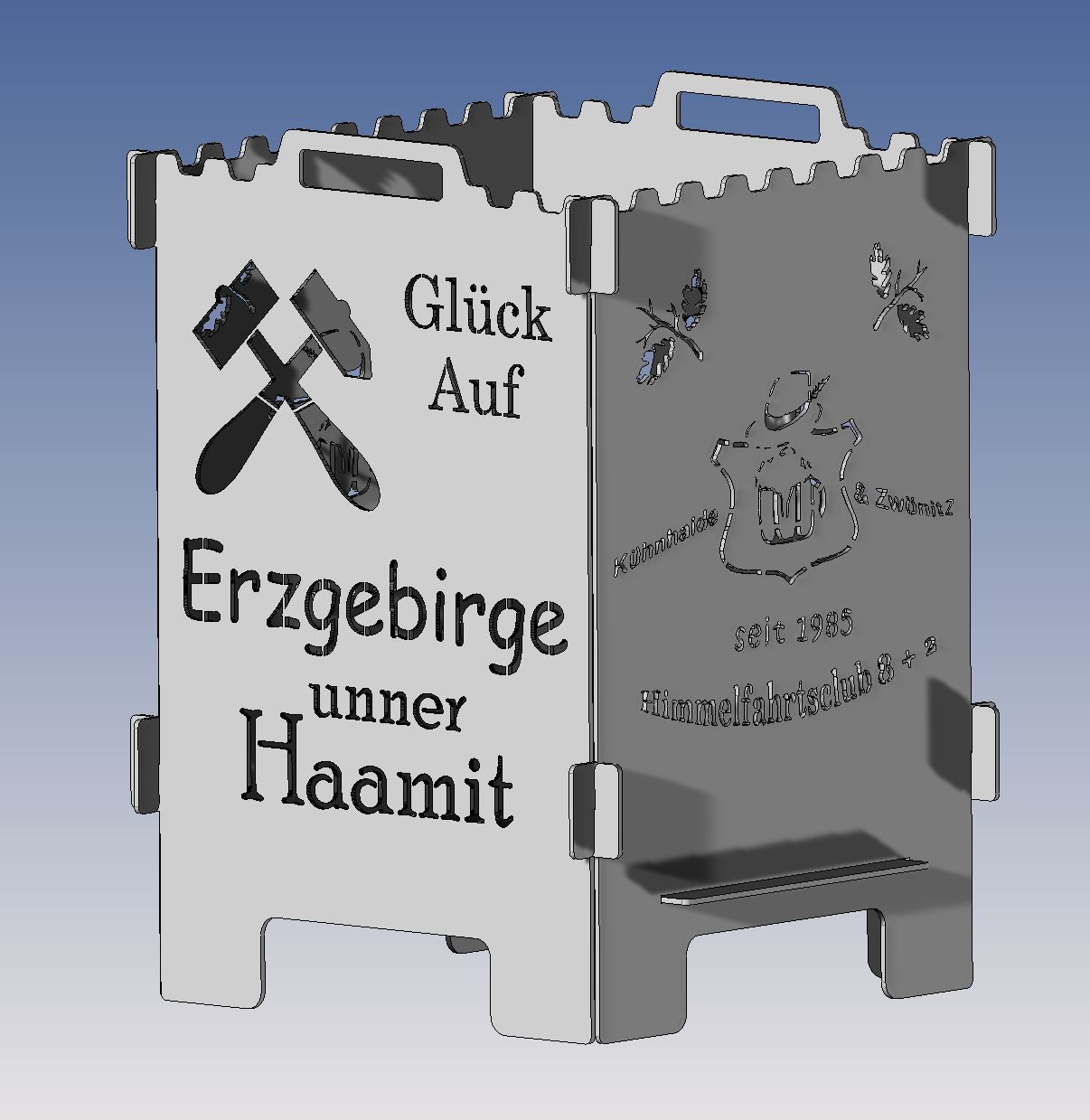 010-FL Feuerlaterne Glück Auf