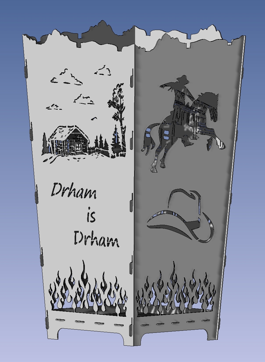 101-FK Feuerkorb Cowboy Drham